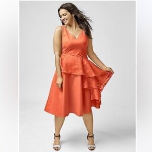 Lane Bryant Cascade Drape Dress
